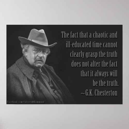 Gilbert Keith Chesterton Poster