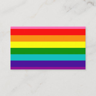 Gilbert Pride Flag Business Card
