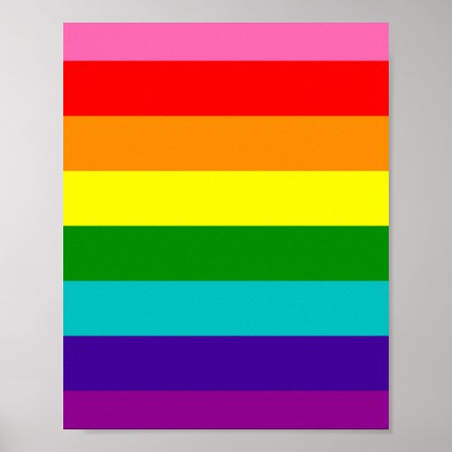 Gilbert Pride Flag Poster