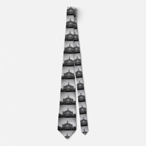Gilbert Temple in black and white Neck Tie