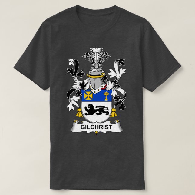 Gilchrist Coat of Arms Family Crest  T-Shirt (Design Front)