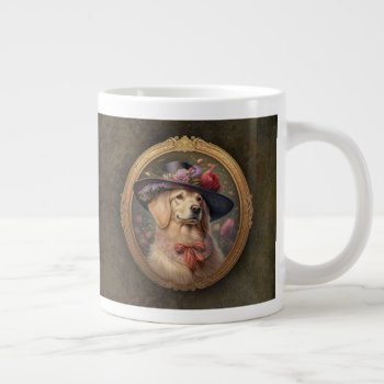Gilded Age Goldens Giant Coffee Mug by ForLoveofDogs at Zazzle