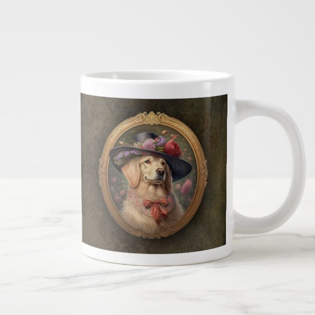 Gilded Age Goldens Giant Coffee Mug (Right)