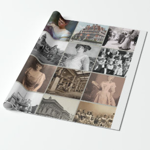 Gilded Age Mansions & Icons Wrapping Paper 🎁🏰