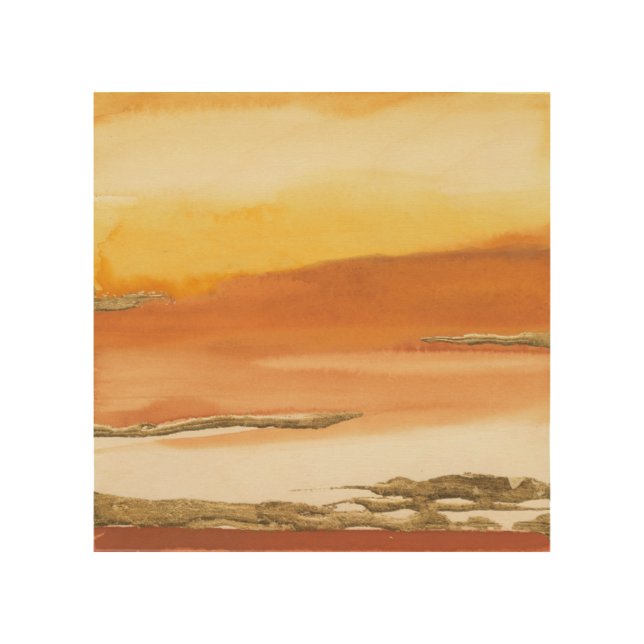 Gilded Amber I v2 Abstract Print (Front)