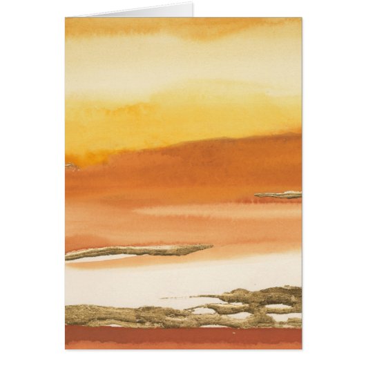 Gilded Amber I v2 Abstract Print Cards (Front)