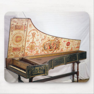 Gilded and painted harpsichord mouse pad