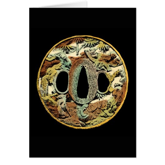 Gilded Asian Medallion by Vision Studio Cards (Front)