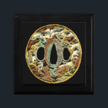 Gilded Asian Medallion by Vision Studio Jewelry Box<br><div class="desc">Unique print of a gilded Asian medallion by Vision Studio. A rainbow of autumnal colors stroke the eye,  giving the medallion a warm feel against the black background. Get your copy today!</div>