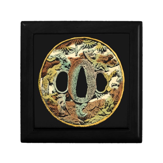 Gilded Asian Medallion by Vision Studio Jewelry Box (Front)