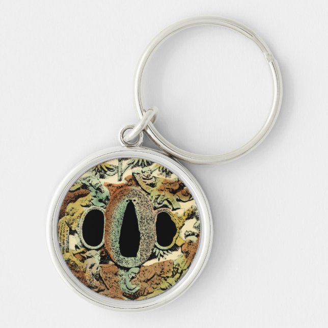 Gilded Asian Medallion by Vision Studio Keychain (Front)