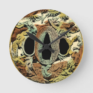 Gilded Asian Medallion by Vision Studio Round Clock