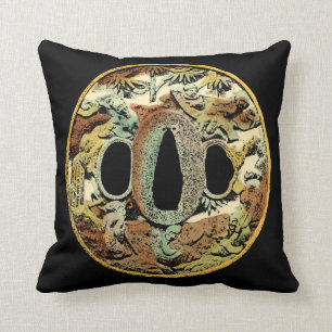 Gilded Asian Medallion by Vision Studio Throw Pillow