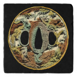 Gilded Asian Medallion by Vision Studio Trivet