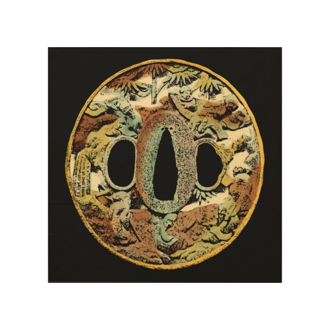 Gilded Asian Medallion by Vision Studio Wood Wall Art (Front)