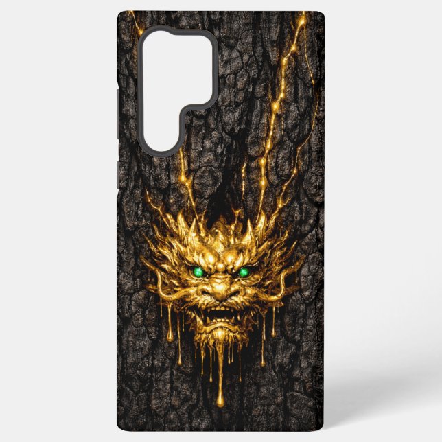 Gilded Bark Liquid Gold Dragon Samsung Galaxy Case (Back)