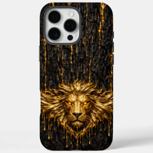 Gilded Bark Liquid Gold Lion iPhone 16 Pro Max Case