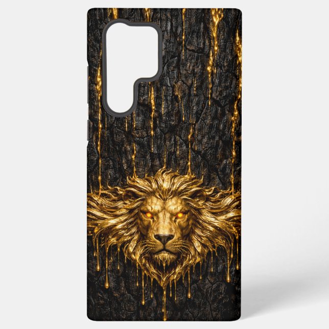 Gilded Bark Liquid Gold Lion Samsung Galaxy Case (Back)