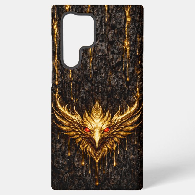 Gilded Bark Liquid Gold Phoenix Samsung Galaxy Case (Back)