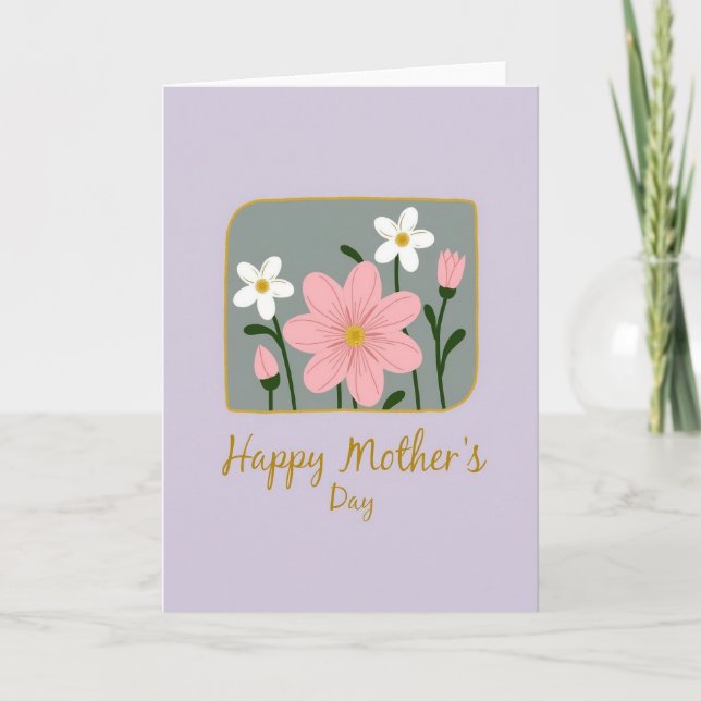 Gilded Bloom Mothers Day Card (Front)