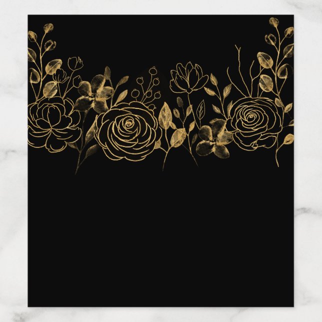 GILDED Blooms Envelope Liner (Design)