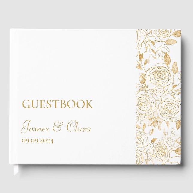 GILDED Blooms Guest Book (Front)