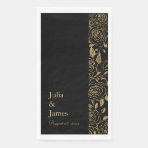 GILDED Blooms Paper Guest Towels