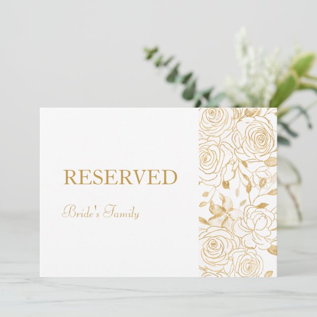 GILDED Blooms Reserved Sign (Standing Front)