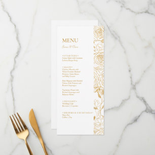 GILDED Blooms Wedding Menu