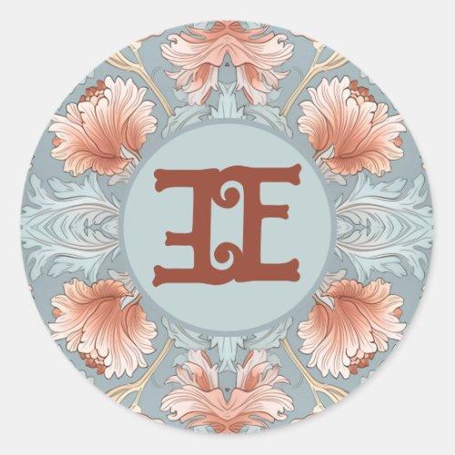 Gilded Blossoms Monogram Sticker