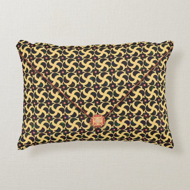 Gilded Cage Envelope Decorative Pillow (Front)