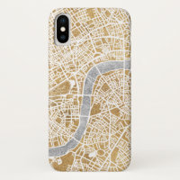 Gilded City Map Of London