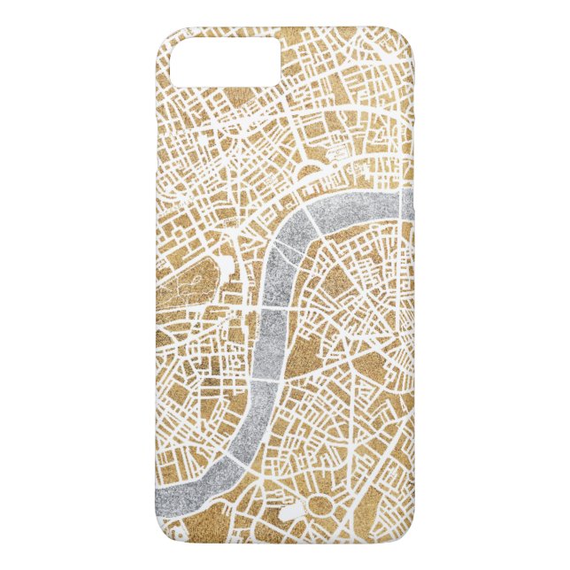 Gilded City Map Of London Case-Mate iPhone Case (Back)