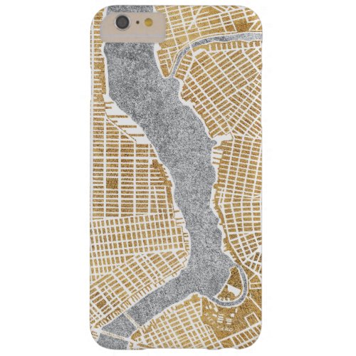 Gilded City Map Of New York Barely There iPhone 6 Plus Case