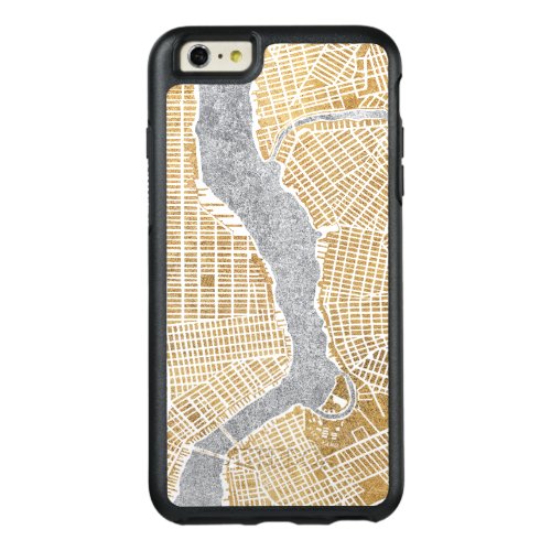 Gilded City Map Of New York OtterBox iPhone 66s Plus Case