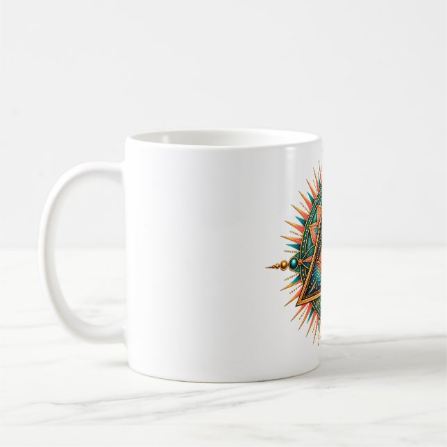 Gilded Compass Eye Coffee Mug (Left)