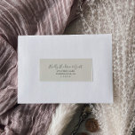 Gilded Coordinate Cream Gray Guest Address Label<br><div class="desc">These gilded coordinate cream and gray guest address labels are perfect for an elegant wedding. The modern romantic design features classic cream and gray typography paired with a rustic yet elegant calligraphy with vintage hand lettered style. Customizable in any color. Customize each label with the name and address of your...</div>