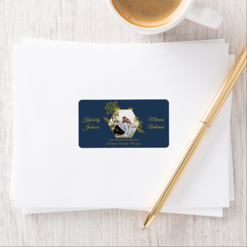 Gilded Elegance Address Label