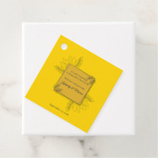 Gilded Elegance Bridal Shower Favor Tags