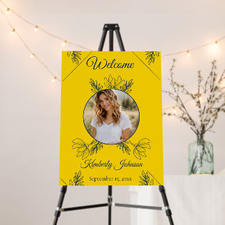 Gilded Elegance Bridal Shower Welcome SIgn