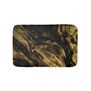 Gilded Elegance: Marbling's Splendid Magic Bath Mat