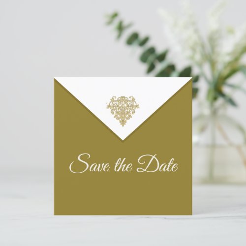 Gilded Elegance Save The Date