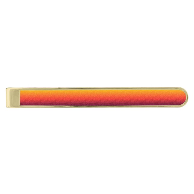 Gilded Emberfall Gold Finish Tie Bar (Front)