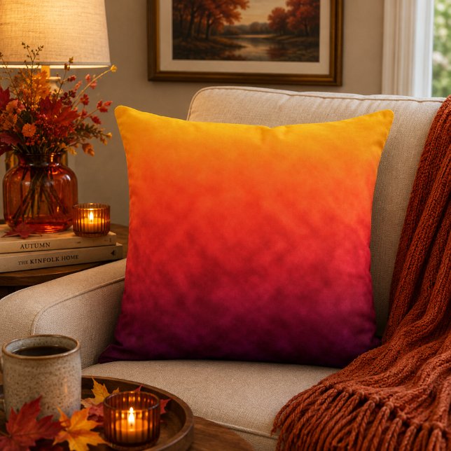 Gilded Emberfall Throw Pillow (Creator Uploaded)