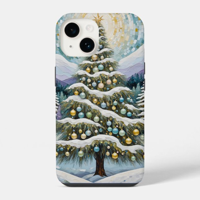 Gilded Evergreen Iphone Case (Back)