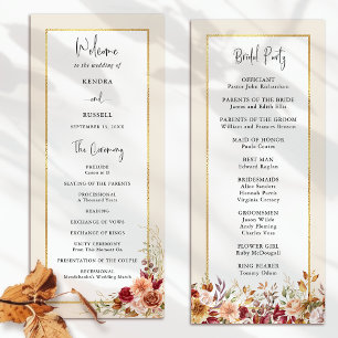 Gilded Fall Terracotta Floral Program