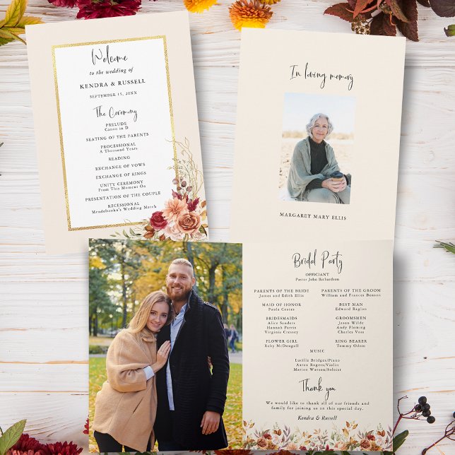 Gilded Fall Terracotta Floral Program (Creator Uploaded)