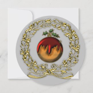 Gilded Festive Plum Pudding Delight Christmas