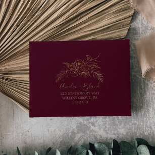 5x7 Burgundy Envelopes: A7 Merlot Euro Flap Envelopes - LCI Paper