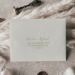 Gilded Floral Coordinate Self-Addressed RSVP Envelope<br><div class="desc">These gilded floral coordinate self-addressed RSVP envelopes are perfect for an elegant wedding. Personalize with the name of the bride and groom and RSVP address.</div>